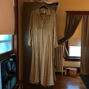 Free People long crepe dress M